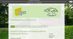 Desktop Screenshot of familienzentrum-kunterbunt.de